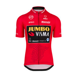 AGU Cyklistický dres s krátkým rukávem - JUMBO-VISMA 2019 - červená