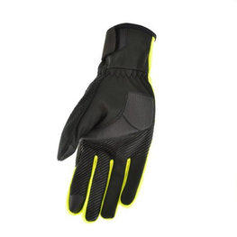 AGU Cyklistické rukavice dlouhoprsté - WINDPROOF - černá/žlutá