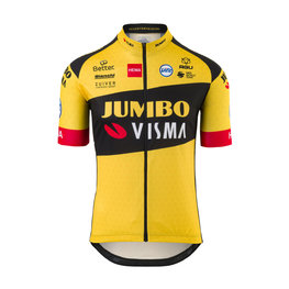 AGU Cyklistický dres s krátkým rukávem - JUMBO-VISMA 2020 - žlutá/černá