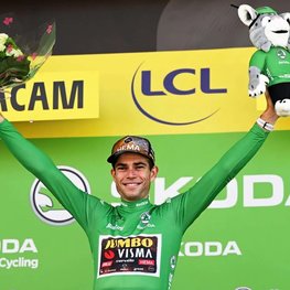 AGU Cyklistické rukavice krátkoprsté - JUMBO-VISMA 2022 - zelená