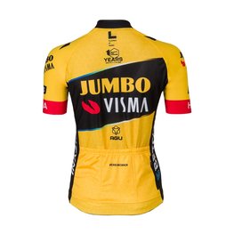 AGU Cyklistický dres s krátkým rukávem - JUMBO-VISMA 23 LADY - žlutá/černá