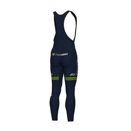 ALÉ Cyklistické kalhoty dlouhé s laclem - SLOVENIA NATIONAL 23 - modrá/zelená