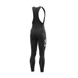 ALÉ Cyklistické kalhoty dlouhé s laclem - WINTER - bílá/černá