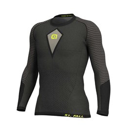 ALÉ Cyklistické triko s dlouhým rukávem - S1 FALL LONG - šedá