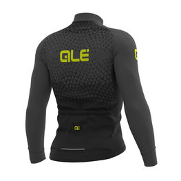 ALÉ Cyklistický dres s dlouhým rukávem zimní - SUMMIT WINTER - černá/šedá