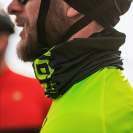 ALÉ Cyklistický nákrčník - IDENTITY - černá/žlutá