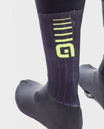 ALÉ Cyklistické návleky na tretry - WHIZZY WINTER - černá/žlutá