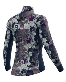 ALÉ Cyklistický dres s dlouhým rukávem zimní - AMAZZONIA LADY WNT - modrá/béžová