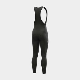 ALÉ Cyklistické kalhoty dlouhé s laclem - SOLID WINTER - černá