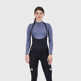 ALÉ Cyklistické kalhoty dlouhé s laclem - FUTURE WARM LADY - černá