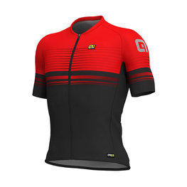 ALÉ Cyklistický dres s krátkým rukávem - SLIDE - červená/černá