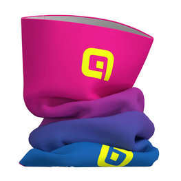 ALÉ Cyklistický nákrčník - FADE - růžová/modrá