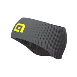 ALÉ Cyklistická čelenka - DOTS - černá/žlutá/šedá