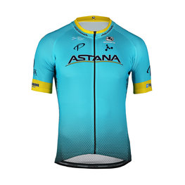 GIORDANA Cyklistický dres s krátkým rukávem - ASTANA 2019 VERO PRO - tyrkysová
