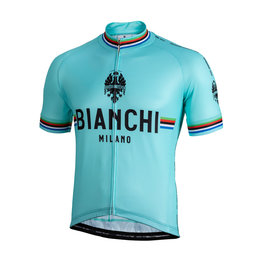 BIANCHI MILANO Cyklistický dres s krátkým rukávem - NEW PRIDE - černá/zelená