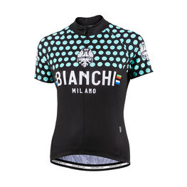 BIANCHI MILANO Cyklistický dres s krátkým rukávem - CROSIA LADY - modrá/černá