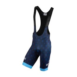 BIANCHI MILANO Cyklistické kalhoty krátké bez laclu - PALIZZI - černá/světle modrá