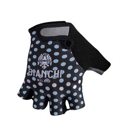 BIANCHI MILANO Cyklistické rukavice krátkoprsté - ENAS - světle modrá/černá