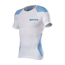 BIOTEX Cyklistické triko s krátkým rukávem - BIOFLEX RAGLAN - modrá/bílá