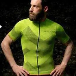 BIOTEX Cyklistický dres s krátkým rukávem - SOFFIO - žlutá
