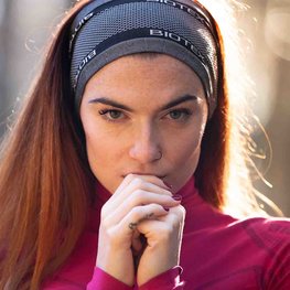 BIOTEX Cyklistická čelenka - MEAD - černá