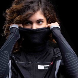 BIOTEX Cyklistický nákrčník - MERINO - šedá