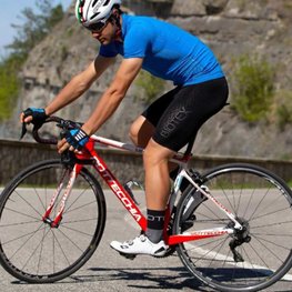 BIOTEX Cyklistický dres s krátkým rukávem - EMANA - světle modrá