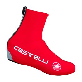CASTELLI Cyklistické návleky na tretry - DILUVIO C - červená