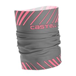 CASTELLI Cyklistický nákrčník - ARRIVO 3 THERMO - šedá/růžová