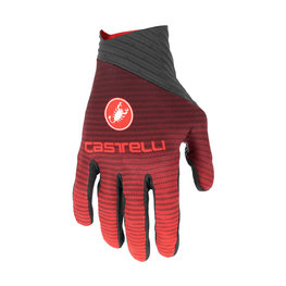 CASTELLI Cyklistické rukavice dlouhoprsté - CW 6.1 CROSS - červená