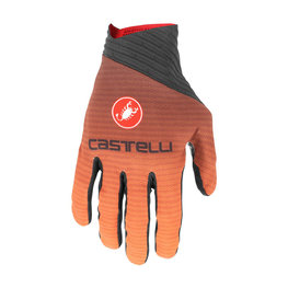 CASTELLI Cyklistické rukavice dlouhoprsté - CW 6.1 CROSS - oranžová