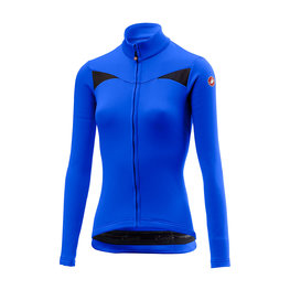 CASTELLI Cyklistický dres s dlouhým rukávem zimní - SINERGIA LADY WINTER - modrá