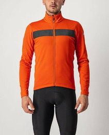 CASTELLI Cyklistická zateplená bunda - RADDOPPIA 3 - červená