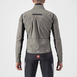 CASTELLI Cyklistická zateplená bunda - ALPHA RoS 2 - šedá/černá