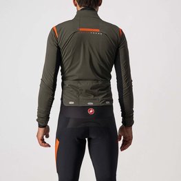 CASTELLI Cyklistická zateplená bunda - ALPHA RoS 2 - zelená