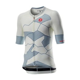 CASTELLI Cyklistický dres s krátkým rukávem - CLIMBER'S 3.0 - světle modrá/béžová