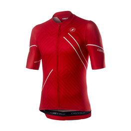 CASTELLI Cyklistický dres s krátkým rukávem - PASSO - červená