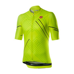 CASTELLI Cyklistický dres s krátkým rukávem - PASSO - žlutá
