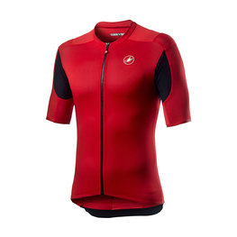 CASTELLI Cyklistický dres s krátkým rukávem - SUPERLEGGERA 2 - červená/černá
