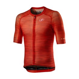 CASTELLI Cyklistický dres s krátkým rukávem - CLIMBER'S 3.0 SL JRS - červená