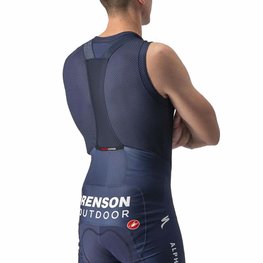 CASTELLI Cyklistické triko bez rukávů - SOUDAL QUICK-STEP - modrá