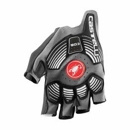 CASTELLI Cyklistické rukavice krátkoprsté - ROSSO CORSA PRO V - bílá