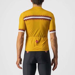 CASTELLI Cyklistický dres s krátkým rukávem - GRIMPEUR - žlutá