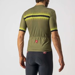 CASTELLI Cyklistický dres s krátkým rukávem - GRIMPEUR - zelená