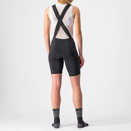 CASTELLI Cyklistické kalhoty krátké s laclem - ENDURANCE LADY  - černá
