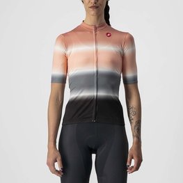 CASTELLI Cyklistický dres s krátkým rukávem - DOLCE LADY - šedá/černá/růžová