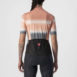 CASTELLI Cyklistický dres s krátkým rukávem - DOLCE LADY - šedá/černá/růžová