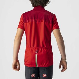 CASTELLI Cyklistický dres s krátkým rukávem - NEO PROLOGO KIDS - červená