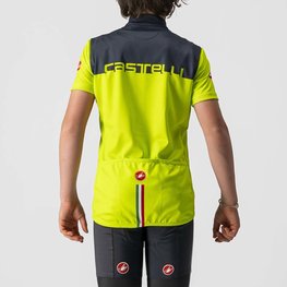 CASTELLI Cyklistický dres s krátkým rukávem - NEO PROLOGO KIDS - žlutá/modrá