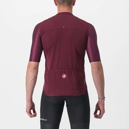 CASTELLI Cyklistický dres s krátkým rukávem - PROLOGO VII - žlutá/ivory/bordó